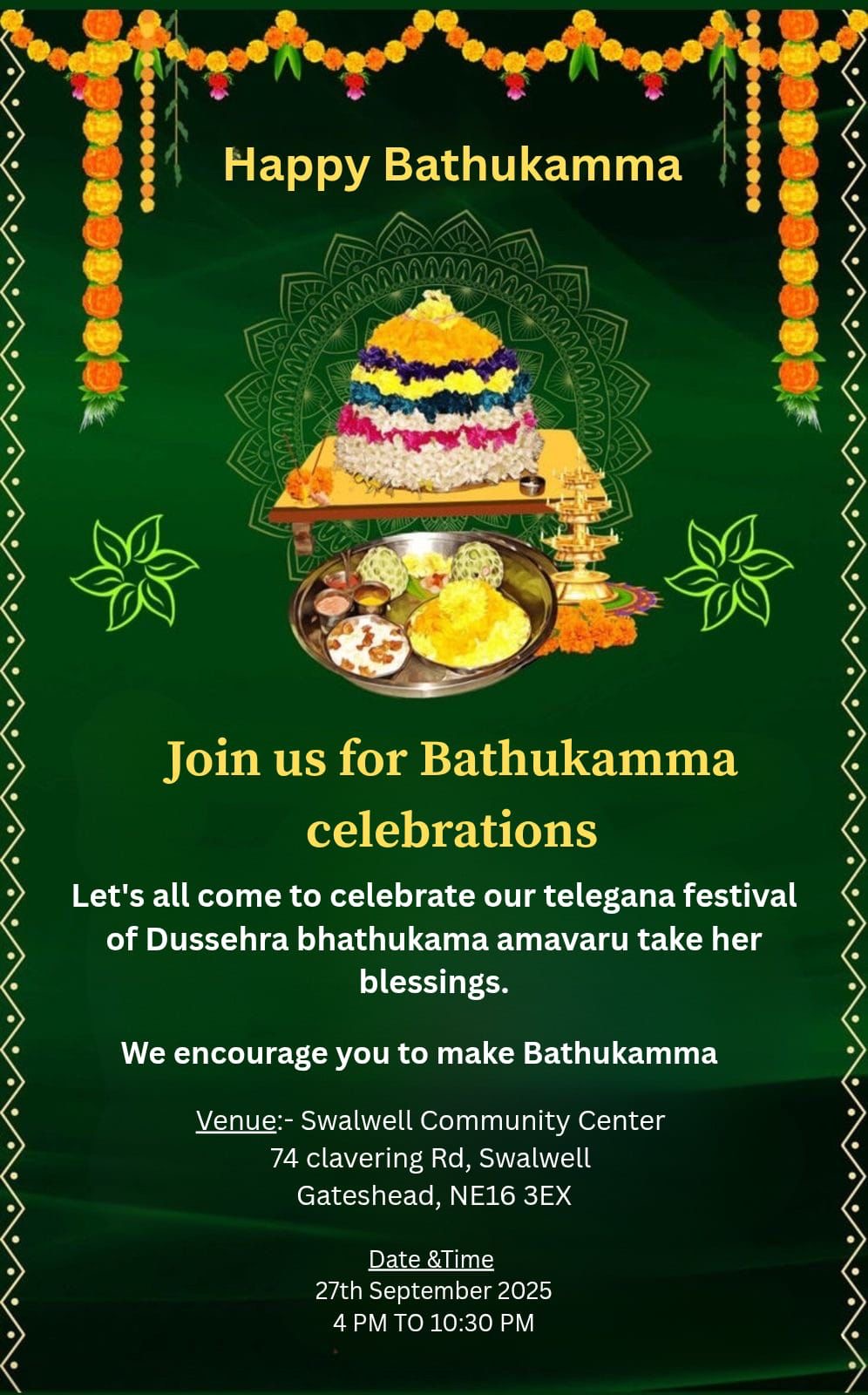 Bathukamma & Dussehra Celebrations